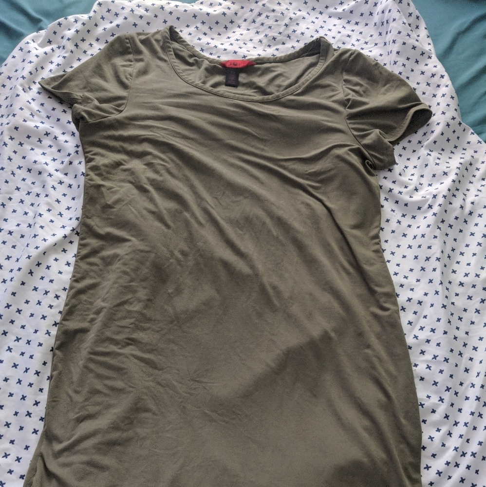 Olive green dress